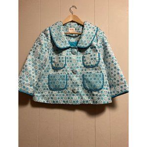 Anthropologie Peter Som Blue Chantelle Jacket